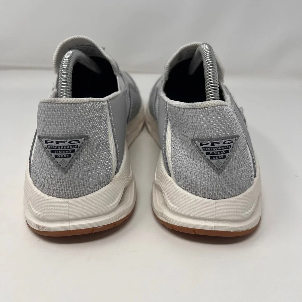 Columbia PFG Bahama X Slip On Shoes Mens 10 Gray Blood N Guts Fishing EUC